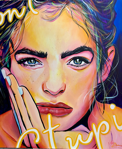Acrylverf op 3D doek