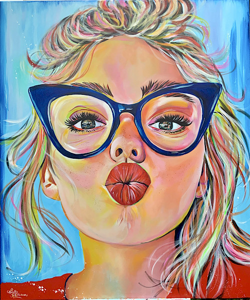 acrylverf op 3D doek